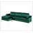 Shannon Velvet Sectional Sofa with Chaise