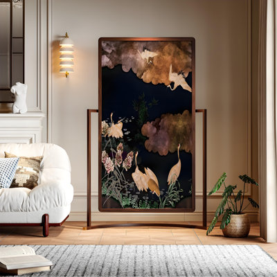 Paravent en bois massif Vintage