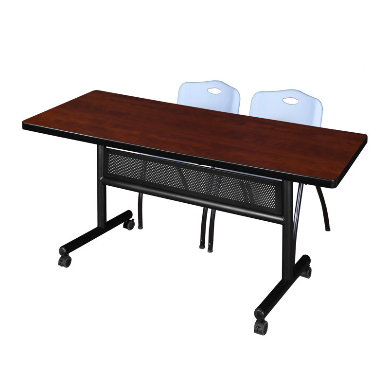Table de formation Kobe, H 29 po x L 60 po x l 30 po, Noir, Érable
