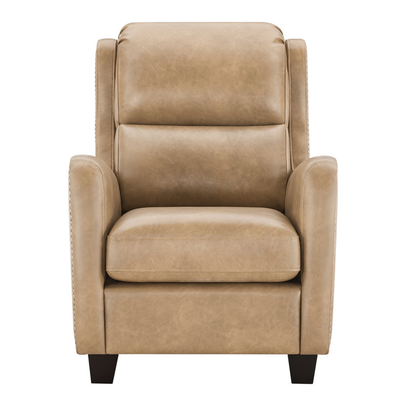 Beecher Faux Leather Accent Chair, Copley Tan