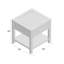 Table de bout avec rangement Azareth