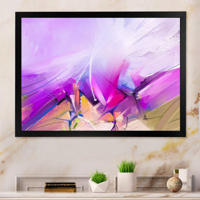 Impression sur toile «Purple Storm Impression» - cadre flottant