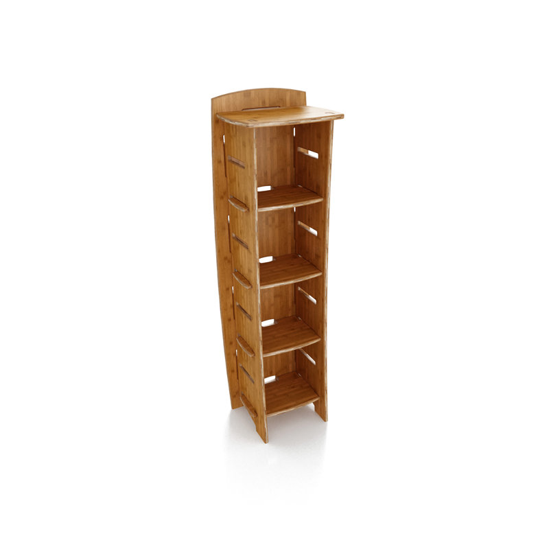 Bibliothèque standard H 59 "Durable, H 59 po x l 18 po x P 14 po, Ambre
