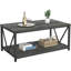 Table basse rustique, table de salon moderne avec tablette de rangement, chêne blanc-1866723537