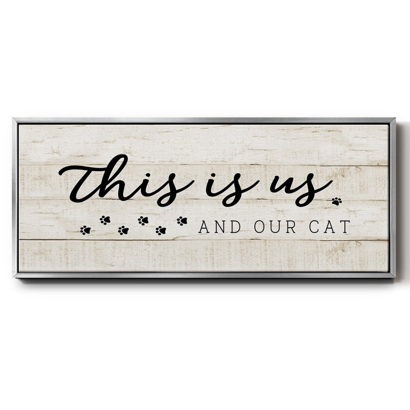«Us and our Cat», toile encadrée, H 24 po x l 60 po