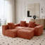 Canapé 3 pièces en forme de L avec repose-pieds et sans assemblage-1589400060-1589400051
