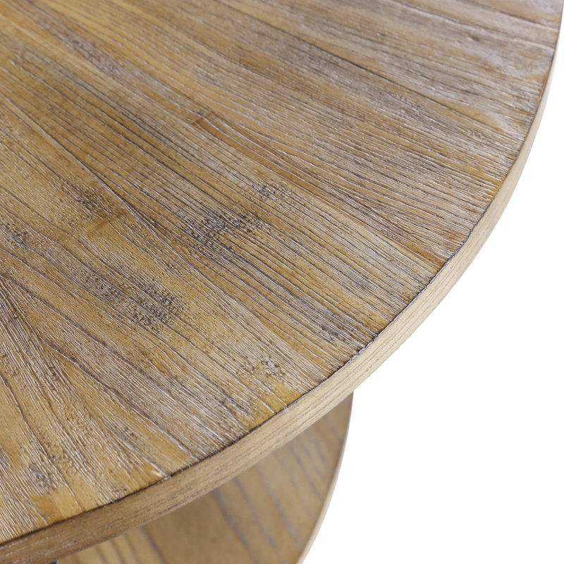 Frame Coffee Table with Storage, Brown Ash/Black