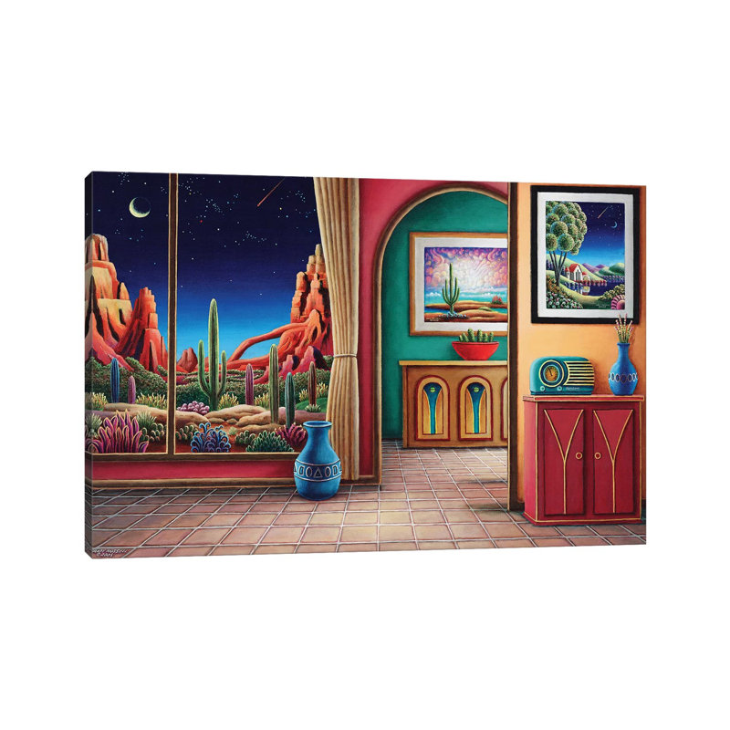 Radio Days XII by Andy Russell - Wrapped Canvas Print