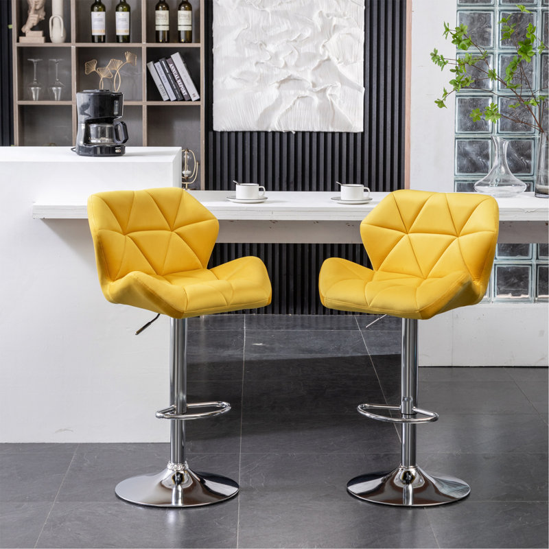 Tabouret de bar Breni, Jaune