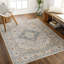Benbow Kinlaw Machine Washable Traditional Boho Oatmeal Rust Runner Rug-1169848587