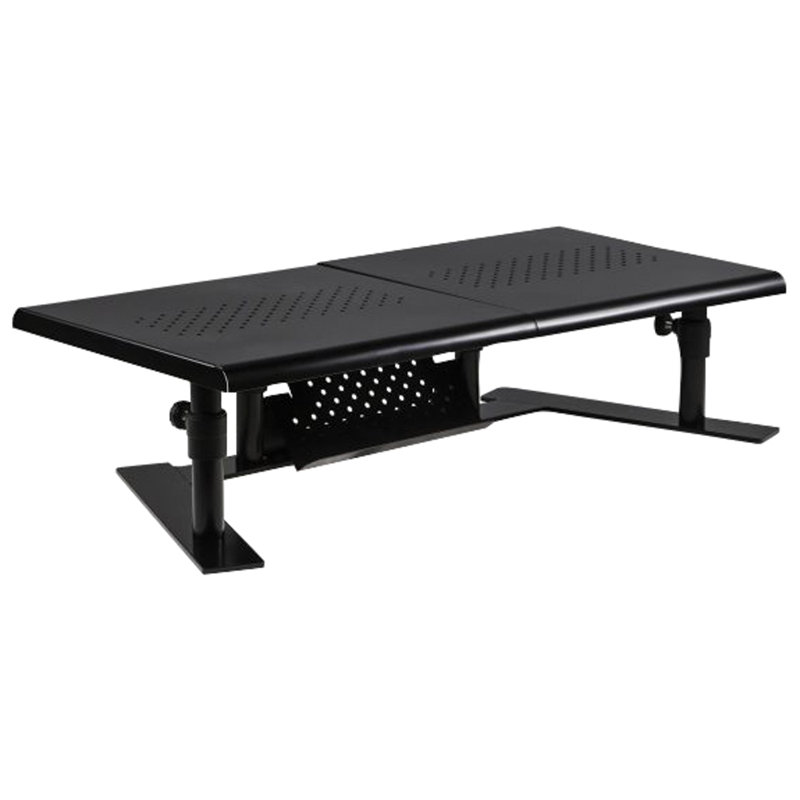 Adjustable Dual Platform Desktop Monitor Stand