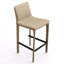 Tabouret de bar H 26 po entièrement assemblé, tabouret de bar rembourré en cuir Saddle avec siège rembourré, tabouret de bar à hauteur de comptoir avec repose-pieds à structure métallique pour comptoir de bar pour îlot de cuisine, kaki-2110896978-2110765625