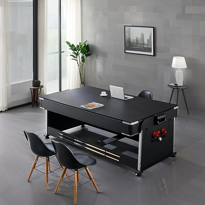 4-in-1 Multi Game Table Includes Billiards, Table Tennis,Air Hockey Table & Dining Table