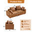 Canapé modulaire en chenille à accoudoirs carrés 78 po Makassar-611559563