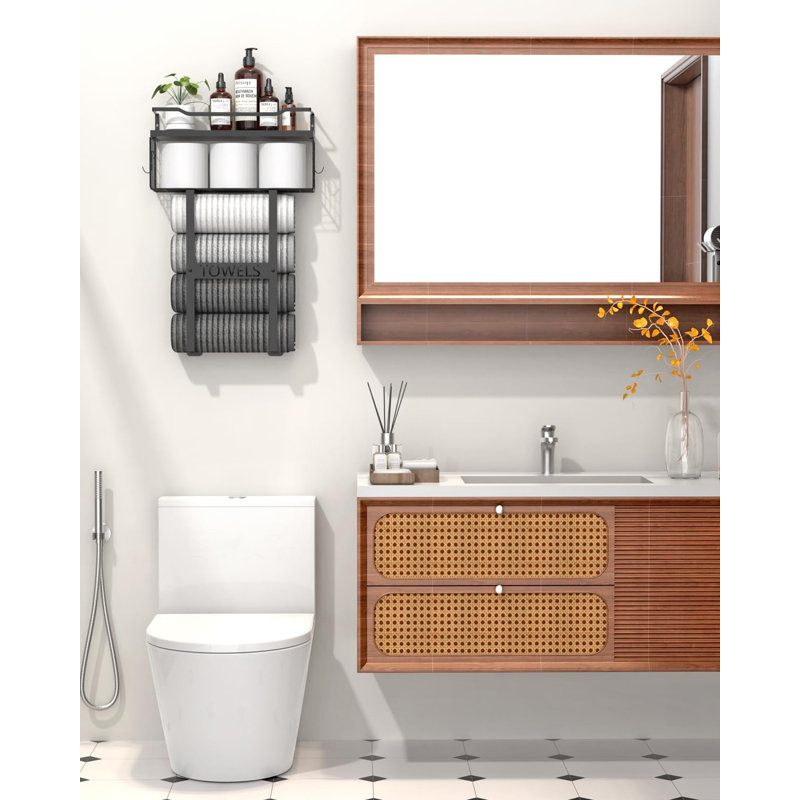 42 cm Stainless Steel Wall Mounted and Fixture Towel Stand