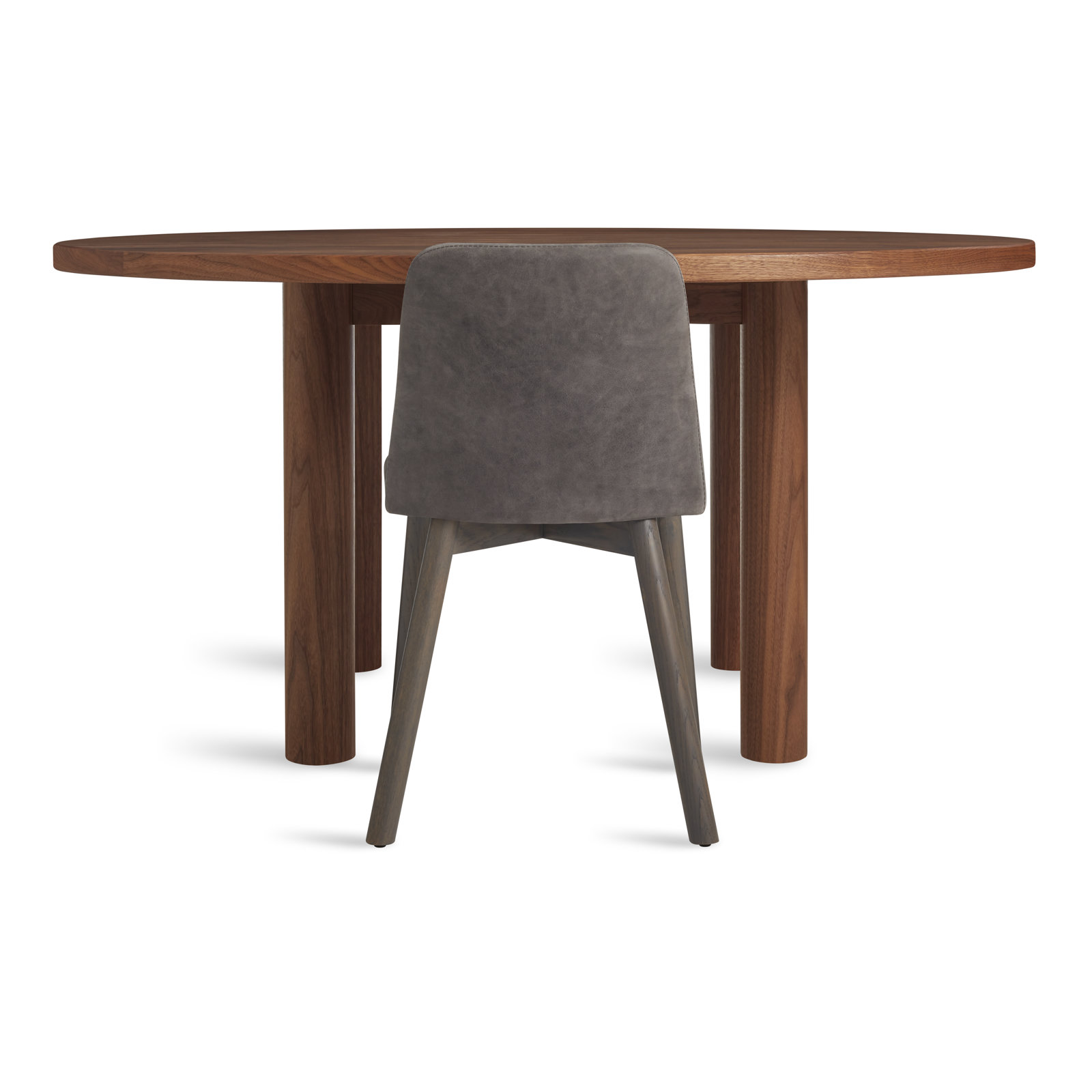 Good Times 60'' Round Dining Table, Whitewashed Ash