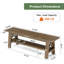 Banc en bois massif