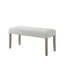 Banc de salle à manger Tabitha en chêne clair avec siège rembourré confortable, idéal pour les réunions de famille confortables et les réceptions élégantes.
