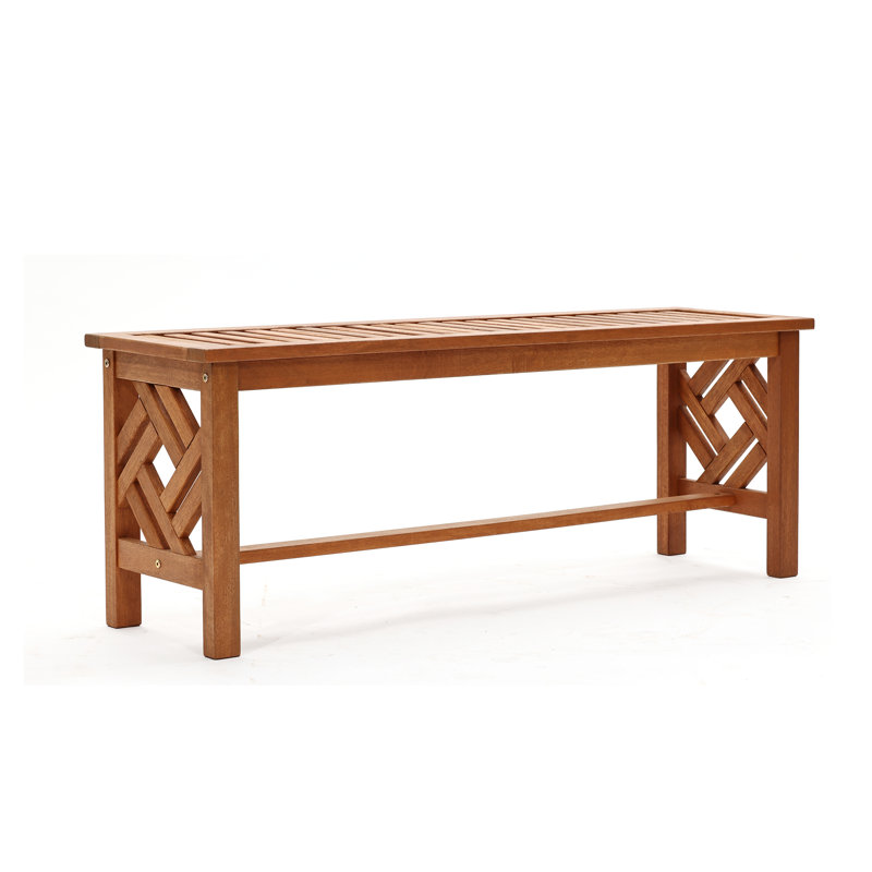 Banc de jardin en bois massif l 47,2 po Averyann