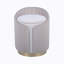 Repose-pieds deux tons avec rangement ou tabouret de coiffeuse, taupe
