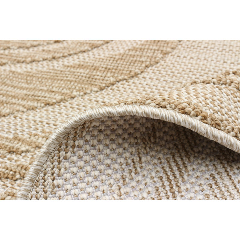 Tapis beige Demaio, Ovale 5 pi x 8 pi