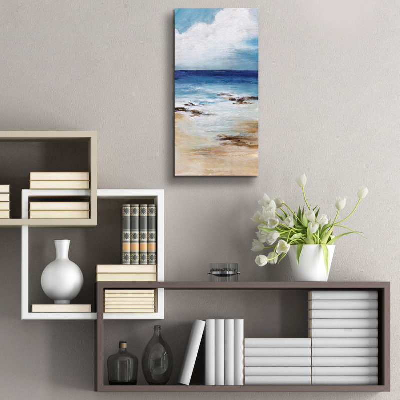«Salt Air» par Karen Hale, art mural en verre acrylique, H 24 po x l 12 po