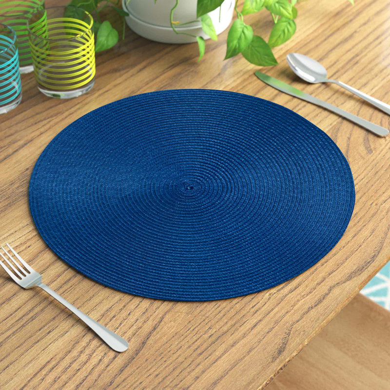Napperons en polyester, Bleu nautique