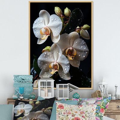 Orchidées blanches pétales d'élégance I