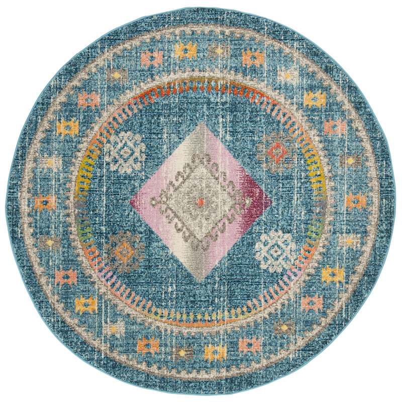 Gutierez Performance Oriental Rug, Round 6'7"