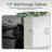 Ferhan 11.8"D Wall Cabinet Medicine Cabinet Wall Storage Cabinet with Adjustable Shelf for Bathroom Kitchen-1698444505