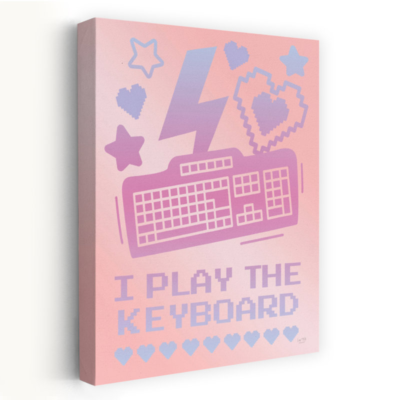 «I Play The clavier», art contemporain abstrait, H 60 po x l 40 po