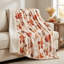 Jeté en flanelle d'automne avec motif de feuille d'automne
