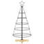 Christmas Cone Tree with Stand Black Steel-1802263296
