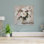 Art mural pivoines roses dans un vase transparent