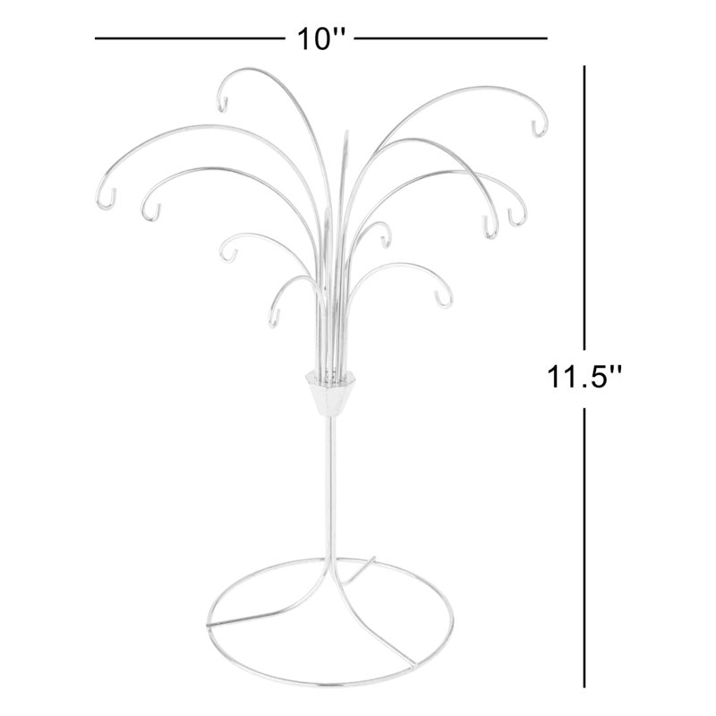 Support pour arbre à 12 bras The Holiday Aisle®, H 11,5 po x l 10 po x P 10 po, Or