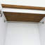 Armoire penderie en bois blanc avec tiroirs-1117050633