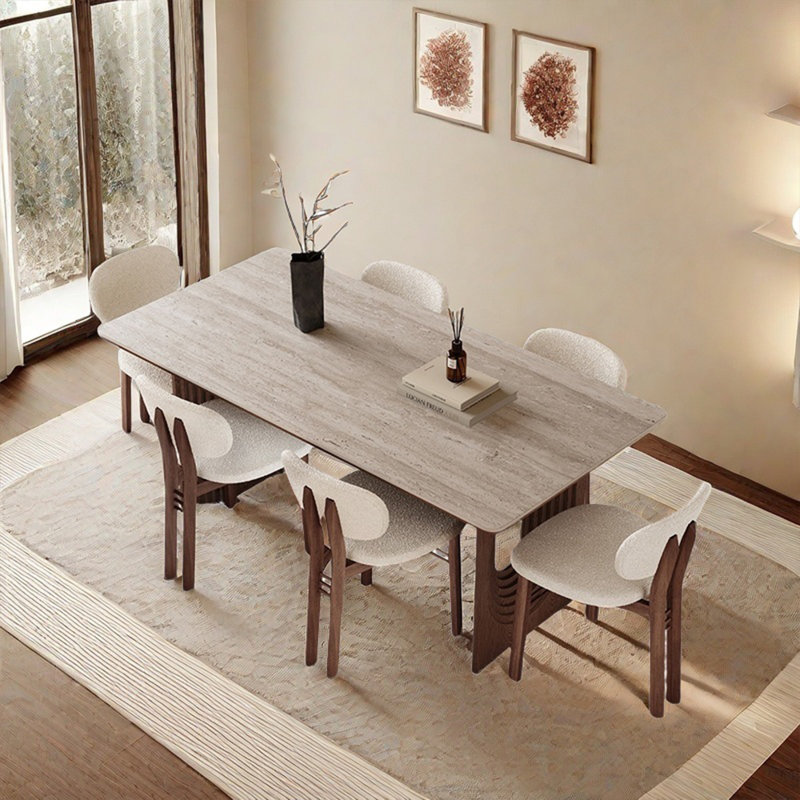 Ensemble de table de salle à manger ovale French French, H 29,53 po x L 62,99 po x l 31,5 po