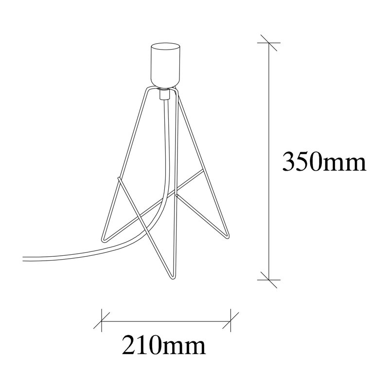 Lampe fantaisie en métal Eriyona, Cuivre