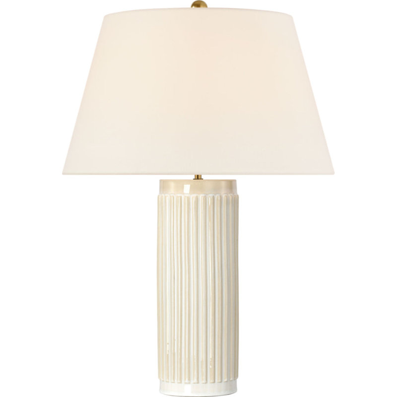 Ellora 28" Table Lamp with Linen Shade, Cashew