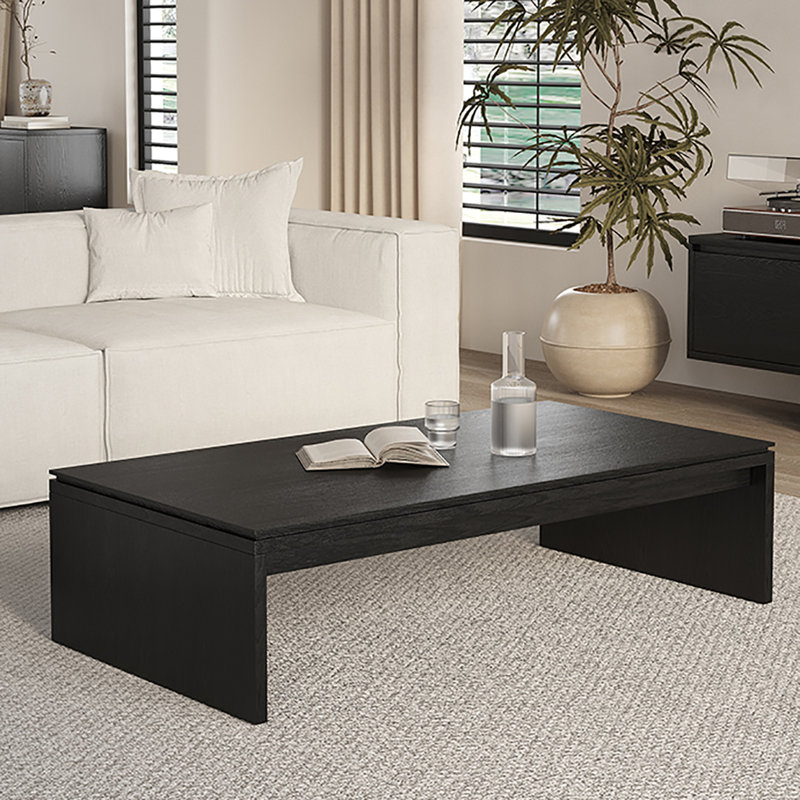 Table basse noire rétro