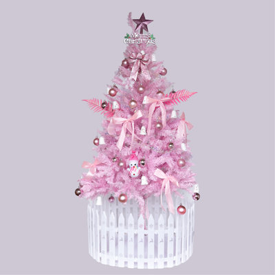 Arbre de Noël 6 pi - rose