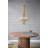 Open Frame Design 4 Light Metal Chandelier With Adjustable Chain