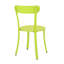 Bistro d'extérieur en fer, couleur vert lime, avec 2 chaises et 1 table laquées, idéal pour les réceptions.