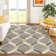 Machine Washable Indoor/Outdoor Bourkelands ACN2343 Lattice Rug