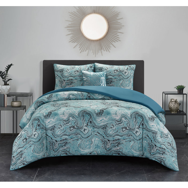 Flore Polyester Comforter, King Comforter + 3 Additional Pieces