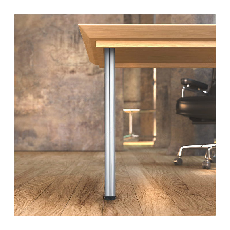 Adjustable Table Leg, Chrome