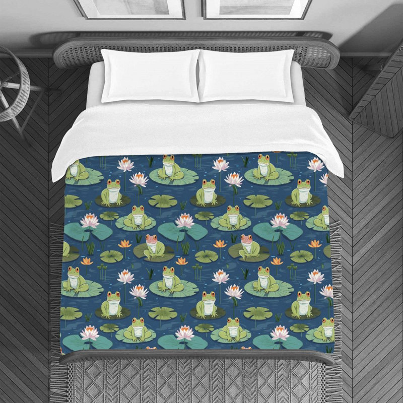 Frog Duvet Cover, Queen Duvet Cover