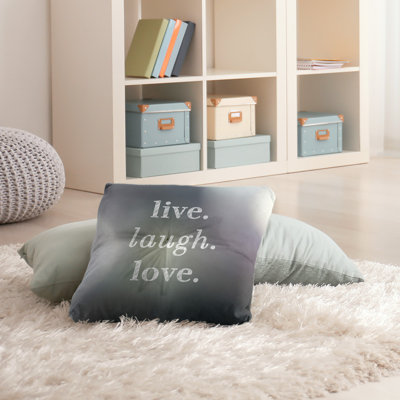Live Laugh Love Throw Pillow