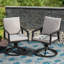 Chaise pivotante en aluminium