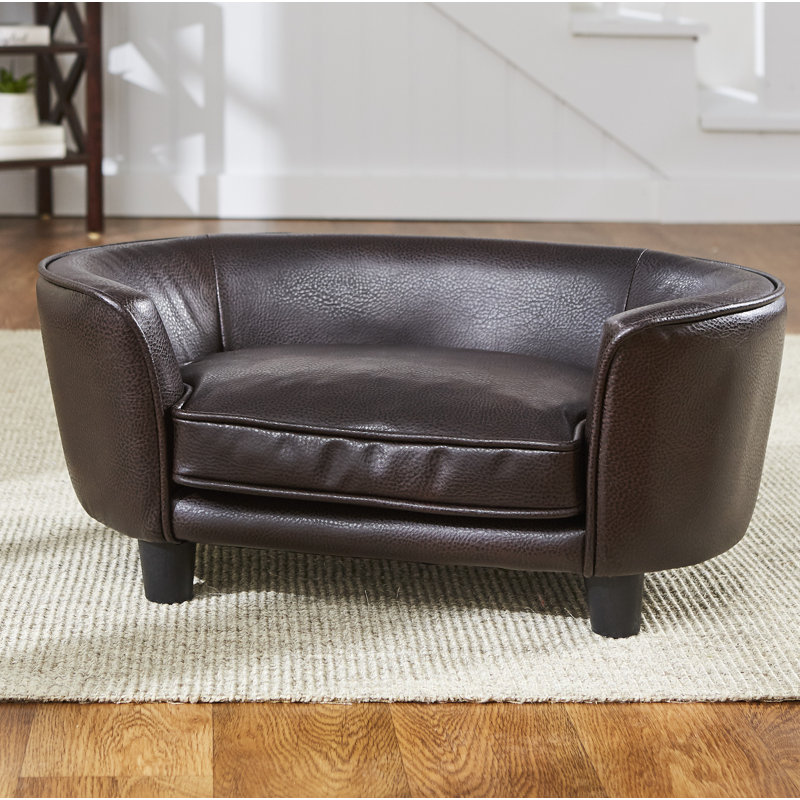 Faux Leather Pet Bed